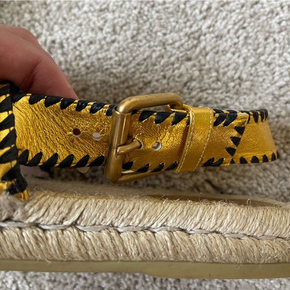 Gucci espadrille sandals. Size 40 1/2. Style # 602406. - Picture 9 of 9